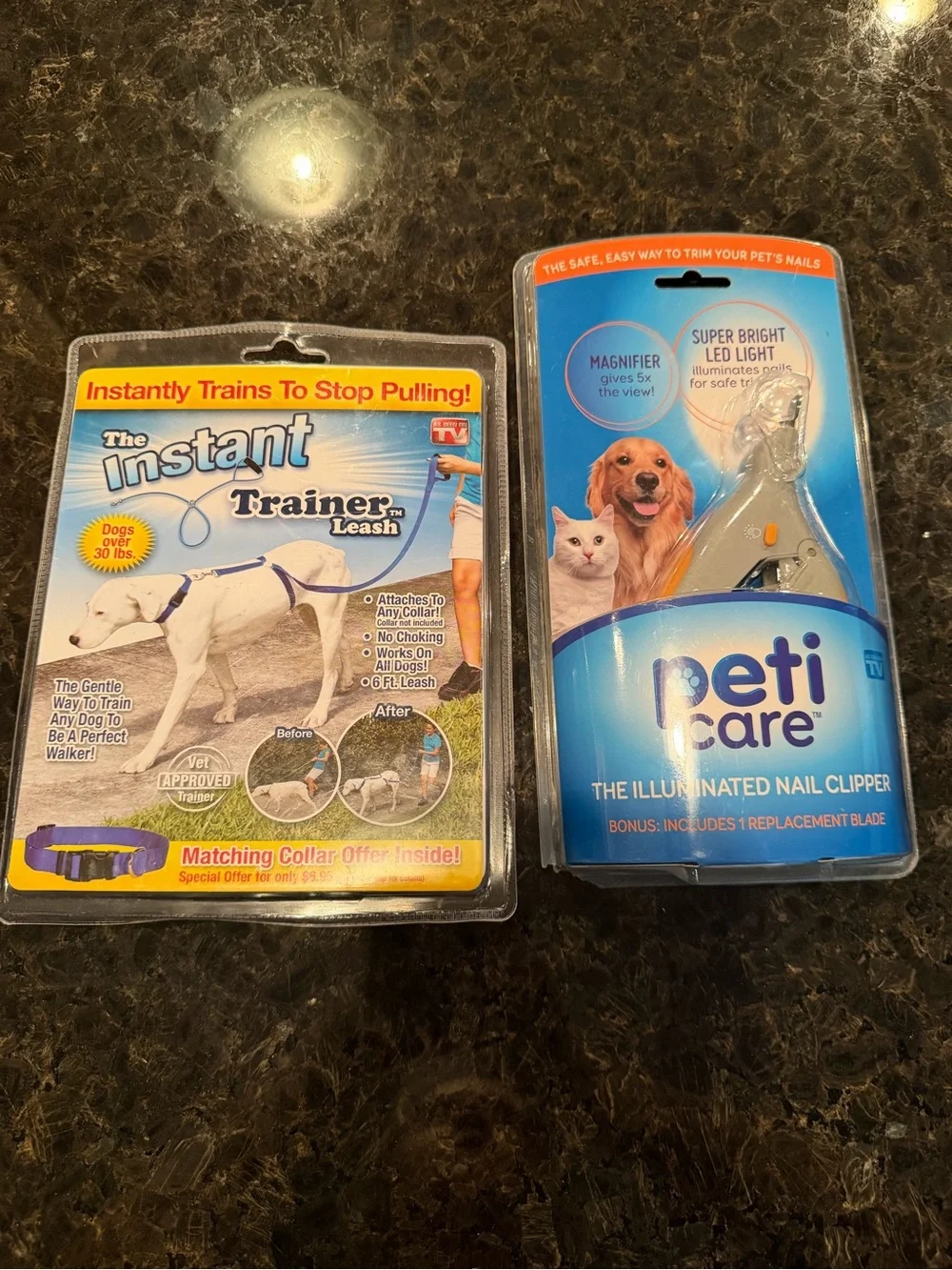 Peti Care Illuminated Nail Clipper with LED Light and dog instant trainer